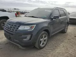 Salvage cars for sale at Houston, TX auction: 2017 Ford Explorer XLT