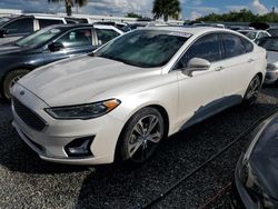 Flood-damaged cars for sale at auction: 2019 Ford Fusion Titanium