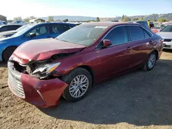 Salvage cars for sale at San Martin, CA auction: 2016 Toyota Camry LE