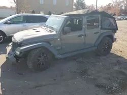 Salvage cars for sale at Glassboro, NJ auction: 2018 Jeep Wrangler Unlimited Sport