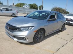 Honda salvage cars for sale: 2019 Honda Civic EX