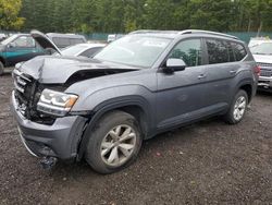 Volkswagen salvage cars for sale: 2018 Volkswagen Atlas SE