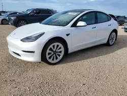 Flood-damaged cars for sale at auction: 2022 Tesla Model 3