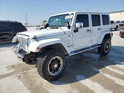 Salvage cars for sale at Haslet, TX auction: 2013 Jeep Wrangler Unlimited Sahara