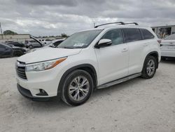 Salvage cars for sale at Haslet, TX auction: 2015 Toyota Highlander XLE