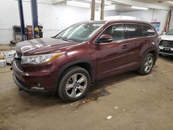 Salvage cars for sale at Ham Lake, MN auction: 2016 Toyota Highlander Limited