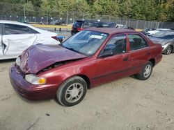 Salvage cars for sale at Waldorf, MD auction: 2002 Chevrolet GEO Prizm Base