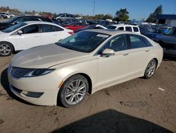 Salvage cars for sale at Woodhaven, MI auction: 2014 Lincoln MKZ Hybrid