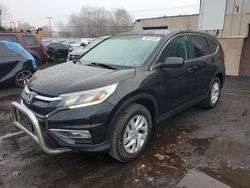 Salvage cars for sale at New Britain, CT auction: 2015 Honda CR-V EX