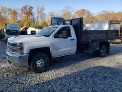 Salvage trucks for sale at West Warren, MA auction: 2018 Chevrolet Silverado K3500