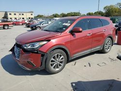 Salvage cars for sale at Wilmer, TX auction: 2018 Hyundai Santa FE SE