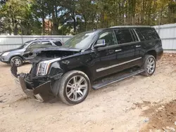 Salvage cars for sale at Austell, GA auction: 2016 Cadillac Escalade ESV Premium