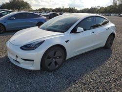 Flood-damaged cars for sale at auction: 2021 Tesla Model 3