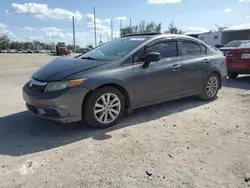 Honda Civic ex salvage cars for sale: 2012 Honda Civic EX