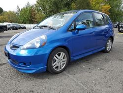 Salvage cars for sale at Portland, OR auction: 2008 Honda FIT Sport