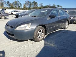 Salvage cars for sale at Spartanburg, SC auction: 2005 Honda Accord EX