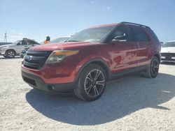 Salvage cars for sale from Copart Arcadia, FL: 2015 Ford Explorer Sport