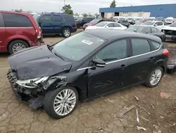 Salvage cars for sale at Woodhaven, MI auction: 2016 Ford Focus Titanium