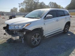 Salvage cars for sale at Gastonia, NC auction: 2018 Toyota Highlander LE