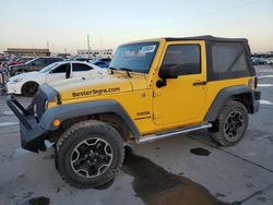 Salvage cars for sale at Grand Prairie, TX auction: 2015 Jeep Wrangler Sport