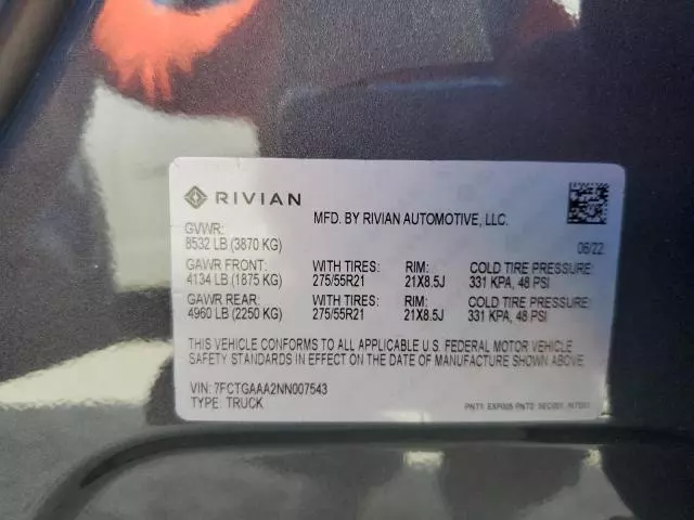 2022 Rivian R1T Adventure