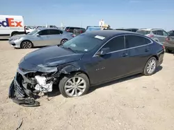 Salvage cars for sale at Amarillo, TX auction: 2020 Chevrolet Malibu LT