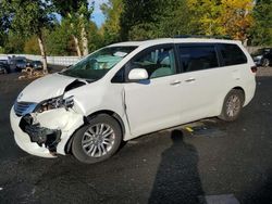 Salvage cars for sale from Copart Portland, OR: 2015 Toyota Sienna XLE