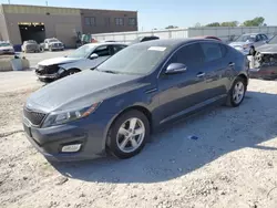 Salvage cars for sale at Kansas City, KS auction: 2015 KIA Optima LX