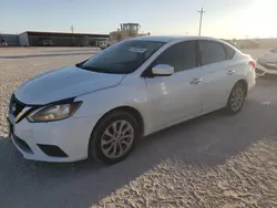 Salvage cars for sale at Andrews, TX auction: 2018 Nissan Sentra S