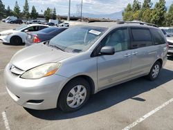 Salvage cars for sale at Rancho Cucamonga, CA auction: 2008 Toyota Sienna CE