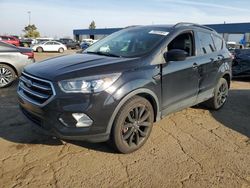 Salvage cars for sale at Woodhaven, MI auction: 2017 Ford Escape SE