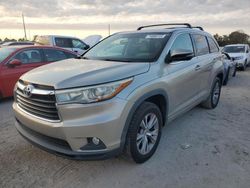 2015 Toyota Highlander XLE en venta en Riverview, FL