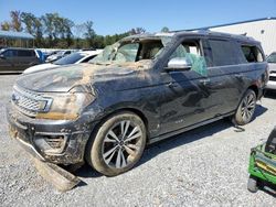 Salvage cars for sale at Spartanburg, SC auction: 2020 Ford Expedition Max Platinum