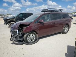 Salvage cars for sale at San Antonio, TX auction: 2016 KIA Sedona LX