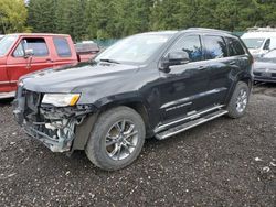 Salvage cars for sale at Graham, WA auction: 2015 Jeep Grand Cherokee Summit