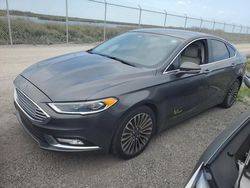 Carros dañados por inundaciones a la venta en subasta: 2017 Ford Fusion Titanium