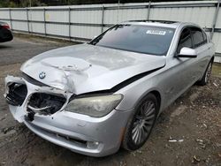 BMW salvage cars for sale: 2012 BMW 750 LI