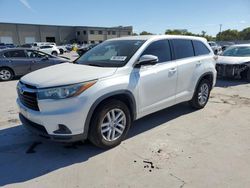 Salvage cars for sale at Wilmer, TX auction: 2015 Toyota Highlander LE