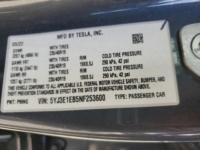 2022 Tesla Model 3