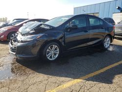 Salvage cars for sale at Woodhaven, MI auction: 2019 Chevrolet Cruze LT