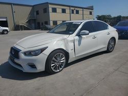 Salvage cars for sale at Wilmer, TX auction: 2018 Infiniti Q50 Luxe