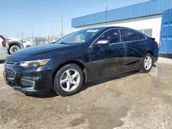 Chevrolet salvage cars for sale: 2017 Chevrolet Malibu LS