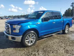 Salvage cars for sale at Savannah, GA auction: 2017 Ford F150 Supercrew