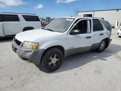 Salvage cars for sale at Kansas City, KS auction: 2001 Ford Escape XLT