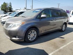 Carros salvage sin ofertas aún a la venta en subasta: 2015 Toyota Sienna XLE