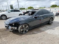 Salvage cars for sale at Miami, FL auction: 2023 Mercedes-Benz C300