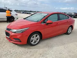 Salvage cars for sale at Arcadia, FL auction: 2018 Chevrolet Cruze LT