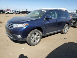 Salvage cars for sale at Brighton, CO auction: 2012 Toyota Highlander Limited