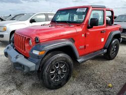 Jeep Wrangler Sport salvage cars for sale: 2018 Jeep Wrangler Sport