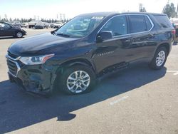 Salvage cars for sale at Rancho Cucamonga, CA auction: 2021 Chevrolet Traverse LS